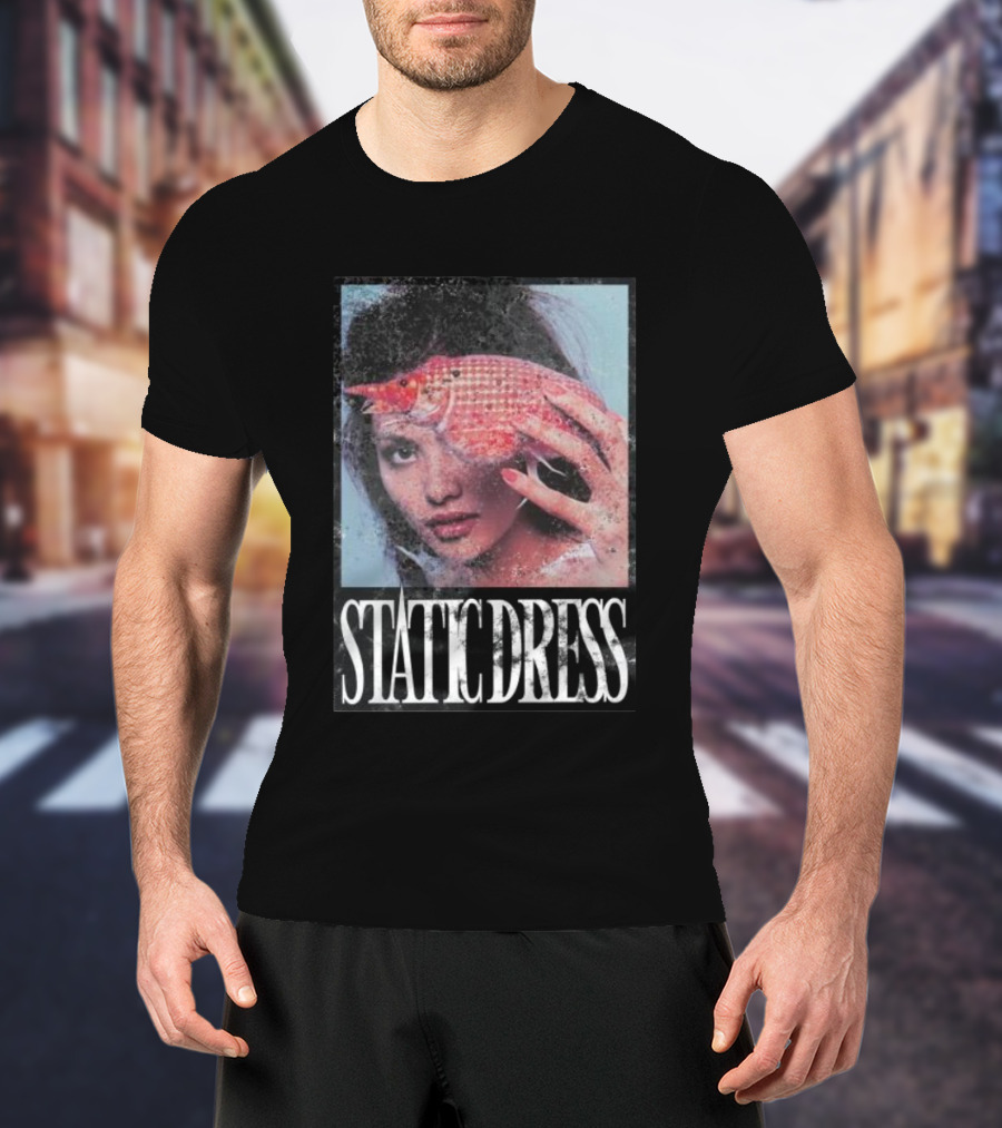 Static Dress Fish Net Mask T-Shirt