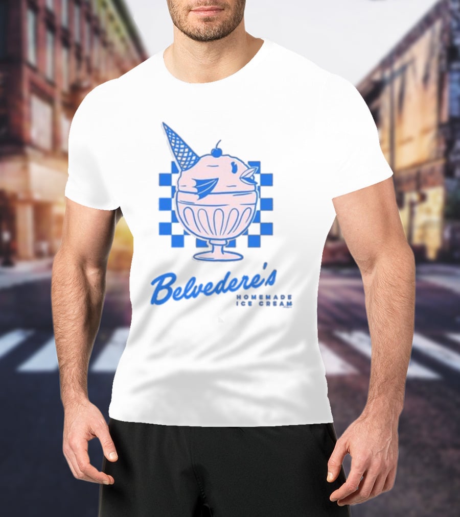 Belvedere's Homemade Ice Cream Vanilla Fish Cone T-Shirt