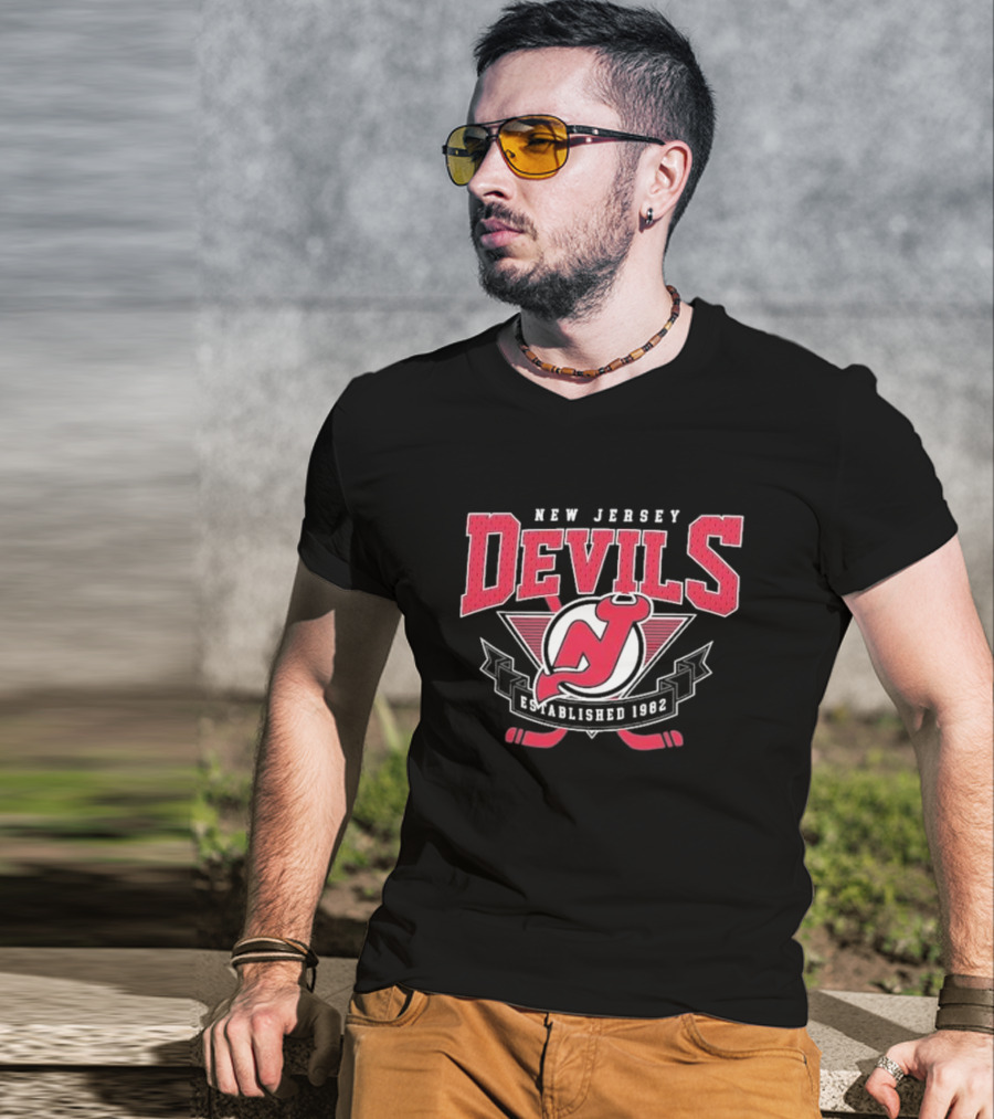 New Jersey Devils Established 1982 Team T-Shirt