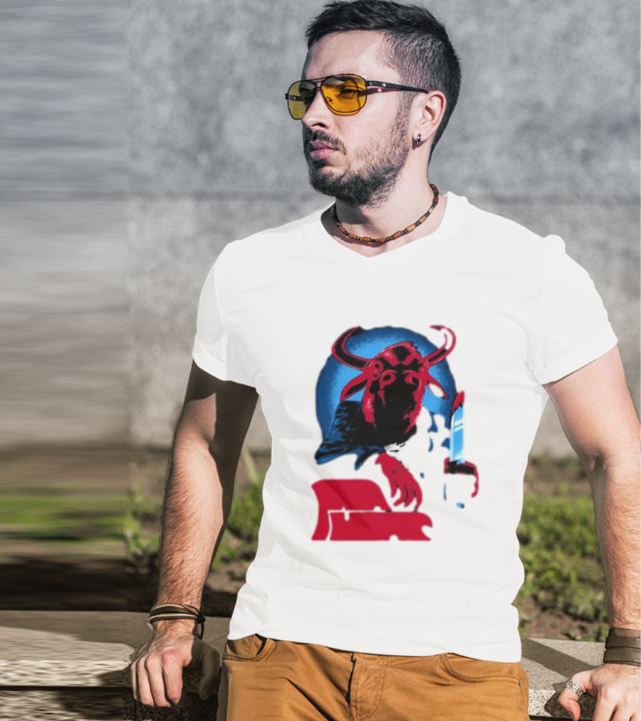 Papa Meat Cyber Bully Cow With Knife Dark Humor T-Shirt