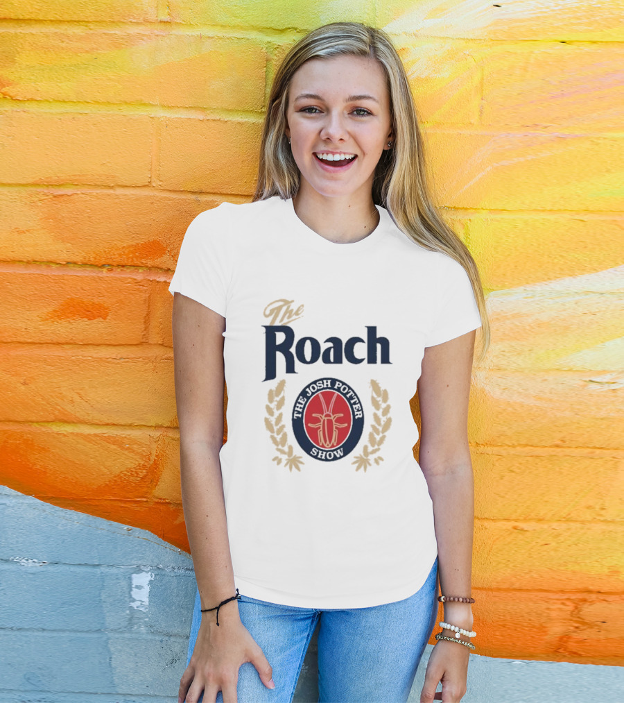 The Josh Potter Show The Roach Emblem With Laurel Wreath And Insect T-Shirt