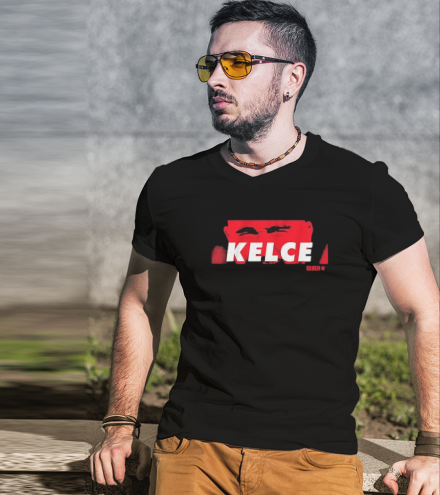 Kelce Red Eyes NFL Football T-Shirt
