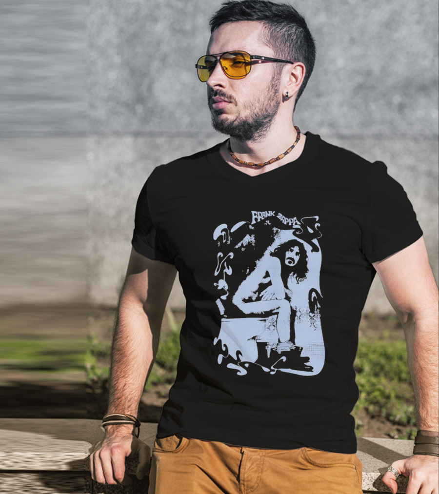 Rare Vintage Frank Zappa Toilet T-Shirt