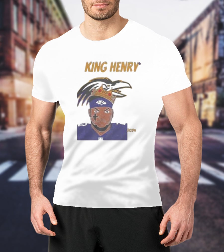 Ravens Football King Henry Baltimore NFL T-Shirt