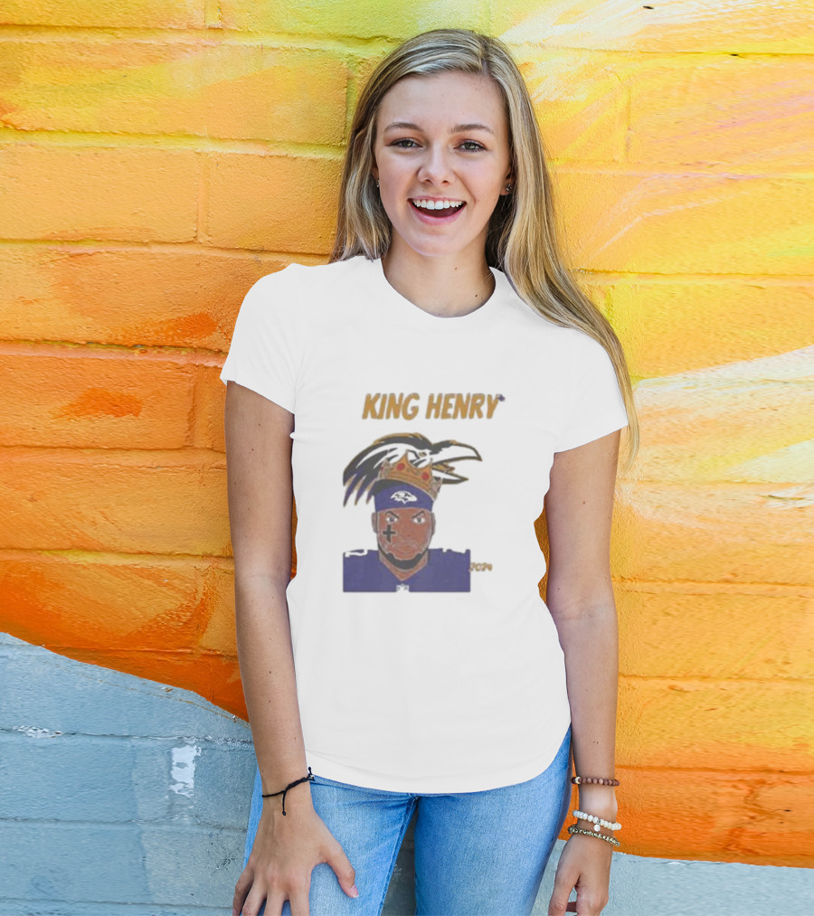 Ravens Football King Henry Baltimore NFL T-Shirt