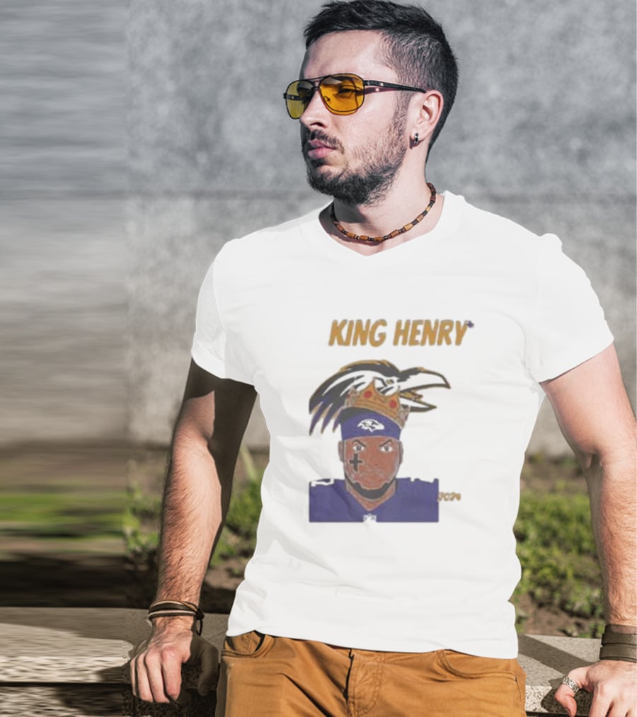 Ravens Football King Henry Baltimore NFL T-Shirt