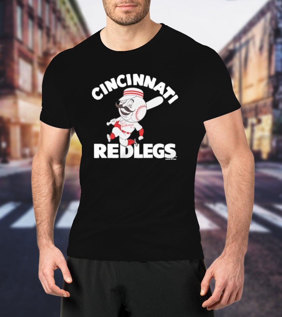 Cincinnati Redlegs Redsproblems Baseball Mascot T-Shirt