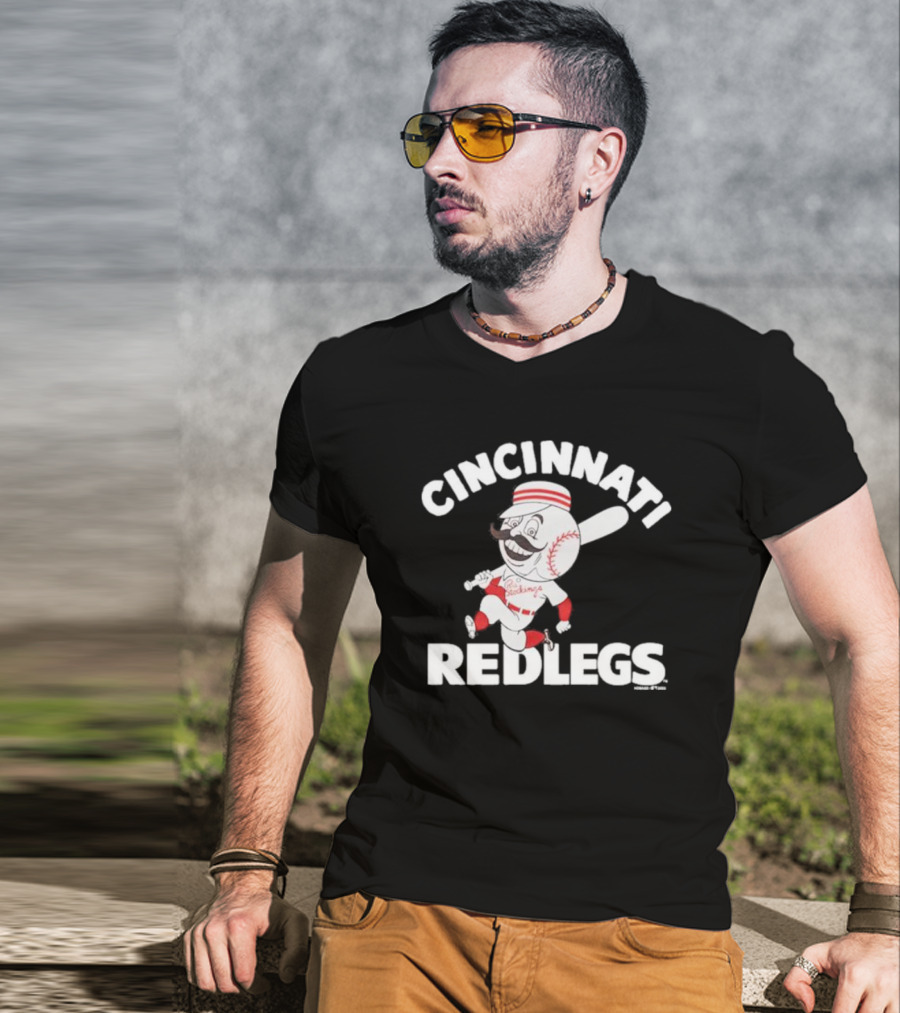 Cincinnati Redlegs Redsproblems Baseball Mascot T-Shirt