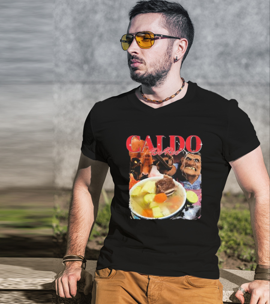 Caldo De Res Western Cowboy With Vegetable Soup T-Shirt
