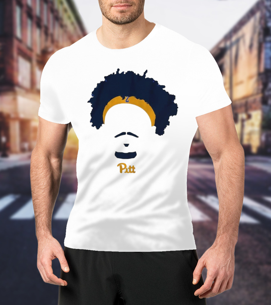 Pitt Basketball Blake Hinson Hair Headband Number 2 T-Shirt