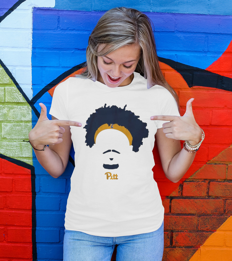 Pitt Basketball Blake Hinson Hair Headband Number 2 T-Shirt