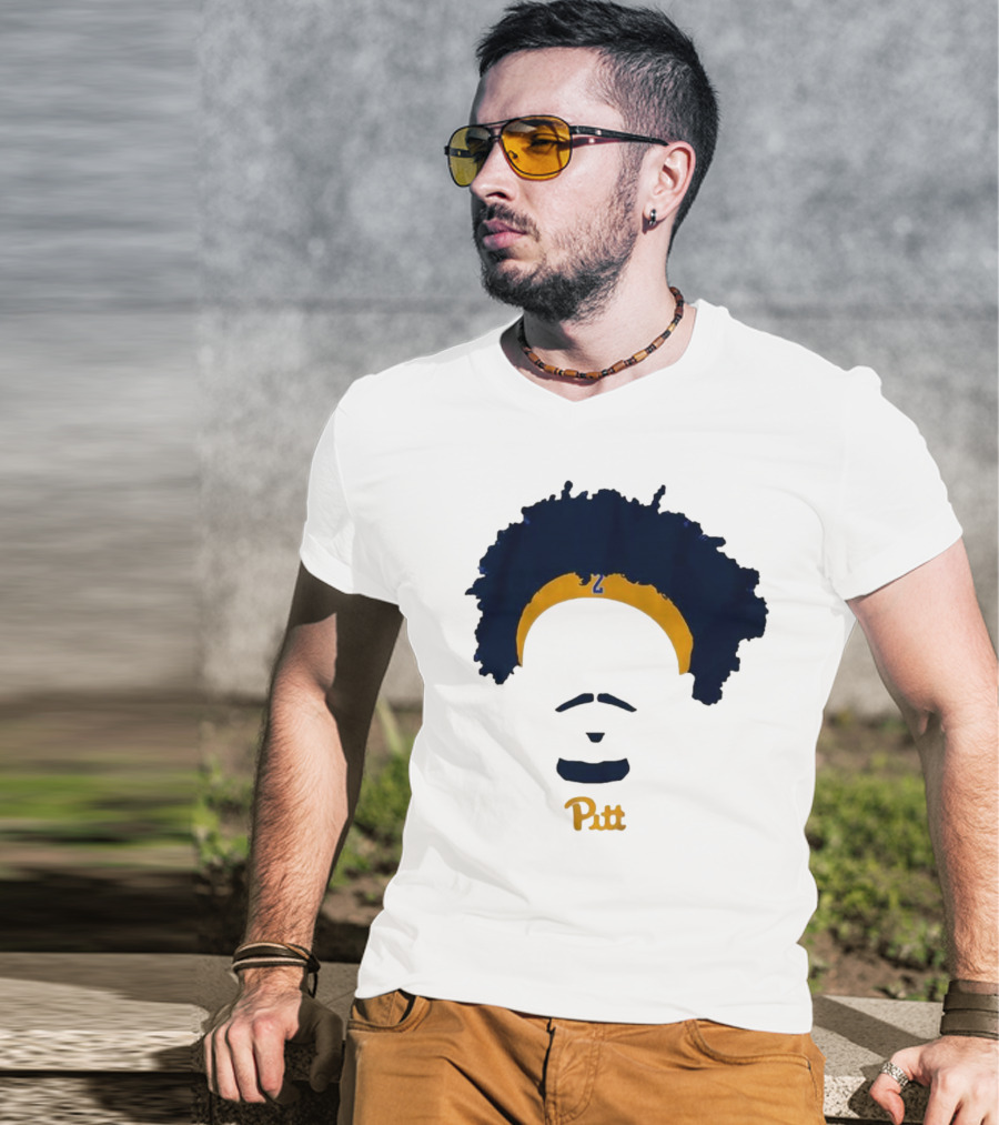 Pitt Basketball Blake Hinson Hair Headband Number 2 T-Shirt