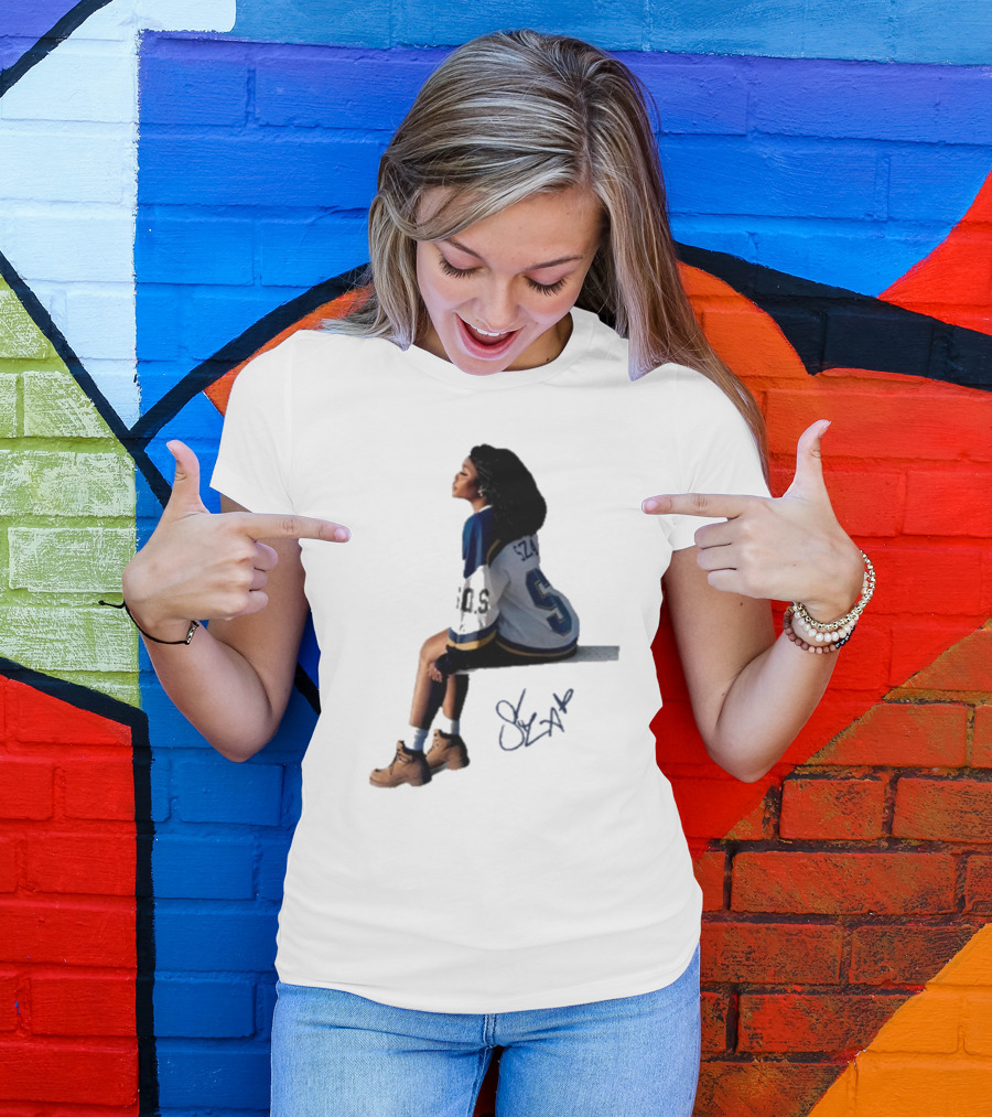 Sza Sos Signature Number 5 Sports T-Shirt
