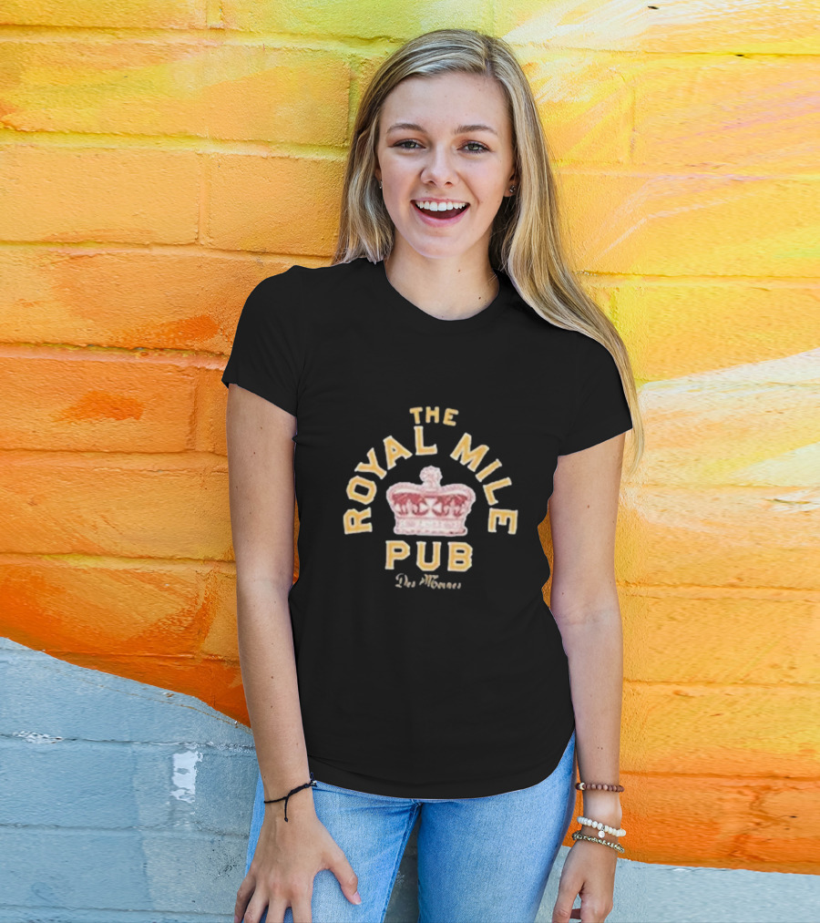 The Royal Mile Pub Des Moines Crown T-Shirt