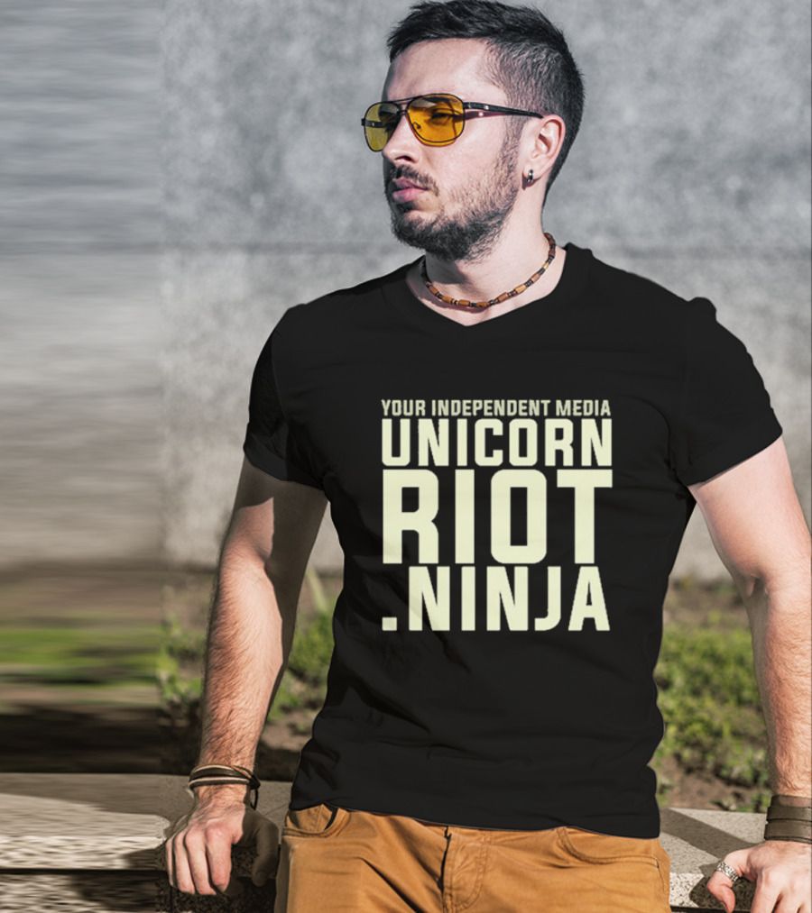 Your Independent Media Unicorn Riot Ninja T-Shirt