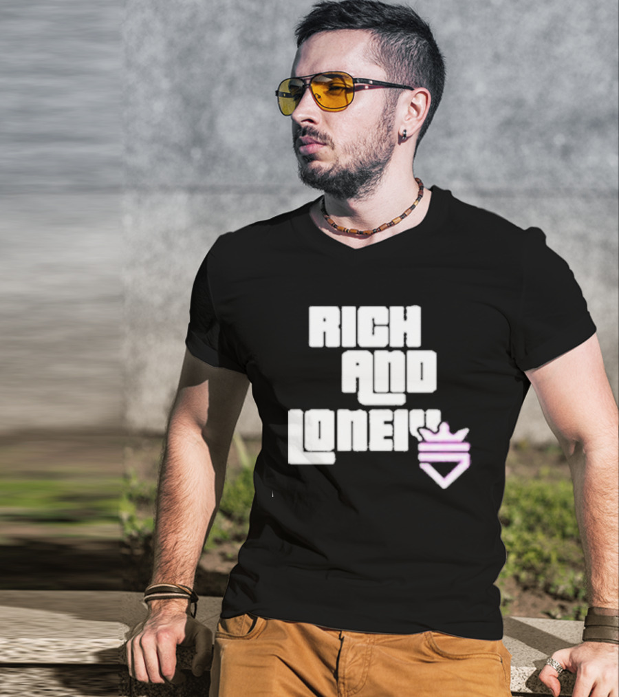 Optic Scump Rich And Lonely Rnl Wasted Miami Crown Graphics T-Shirt