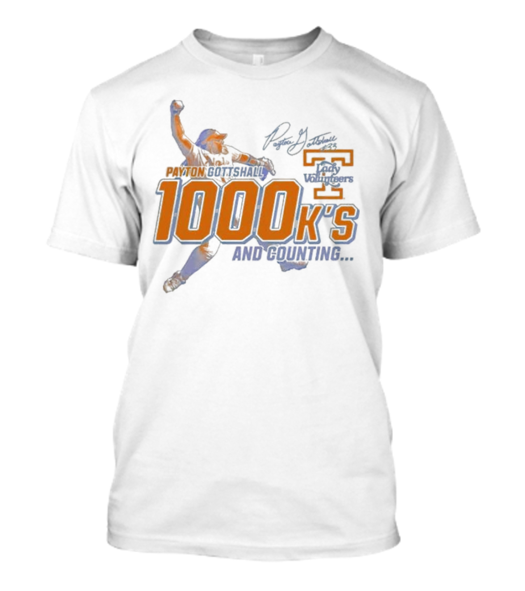 Payton Gottshall 1000 K’s And Counting Lady Volunteers T-Shirt