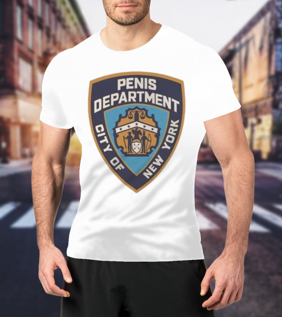Pen15 Penis Department City Of New York Badge Emblem T-Shirt