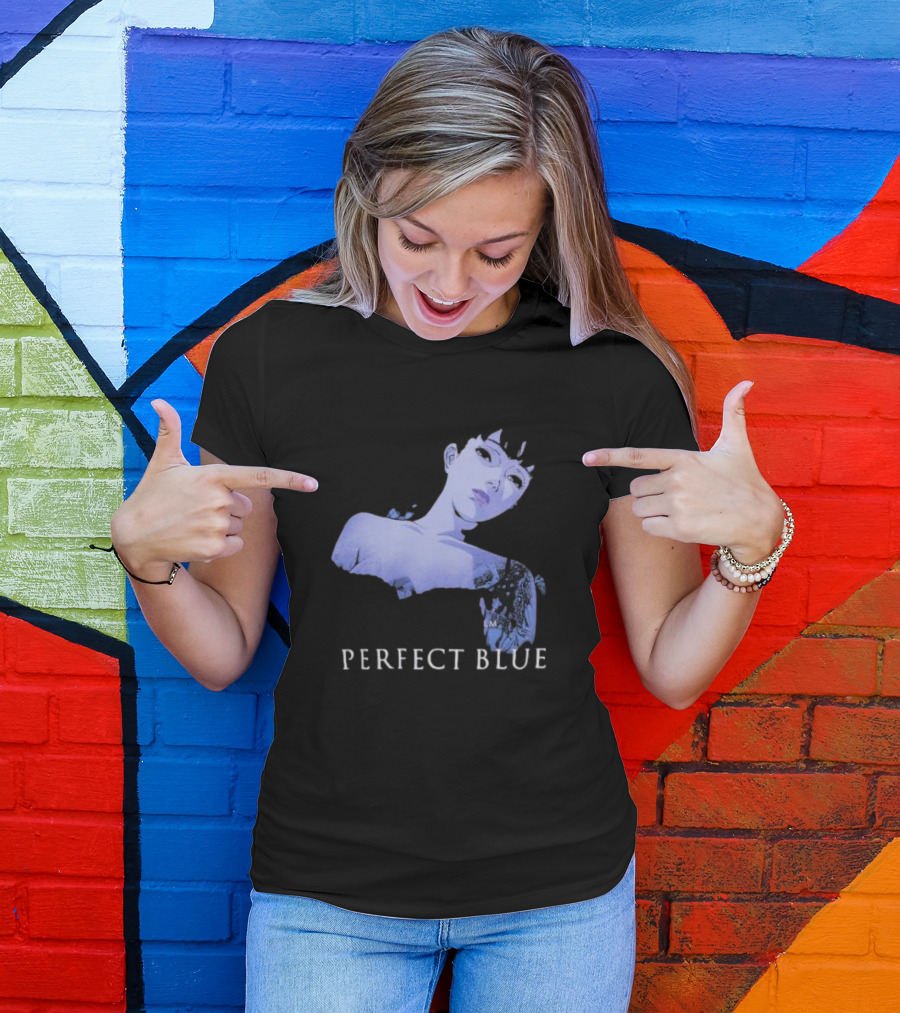 Perfect Blue Anime Figure Geeks Rule Collaboration Silkscreen Printing T-Shirt