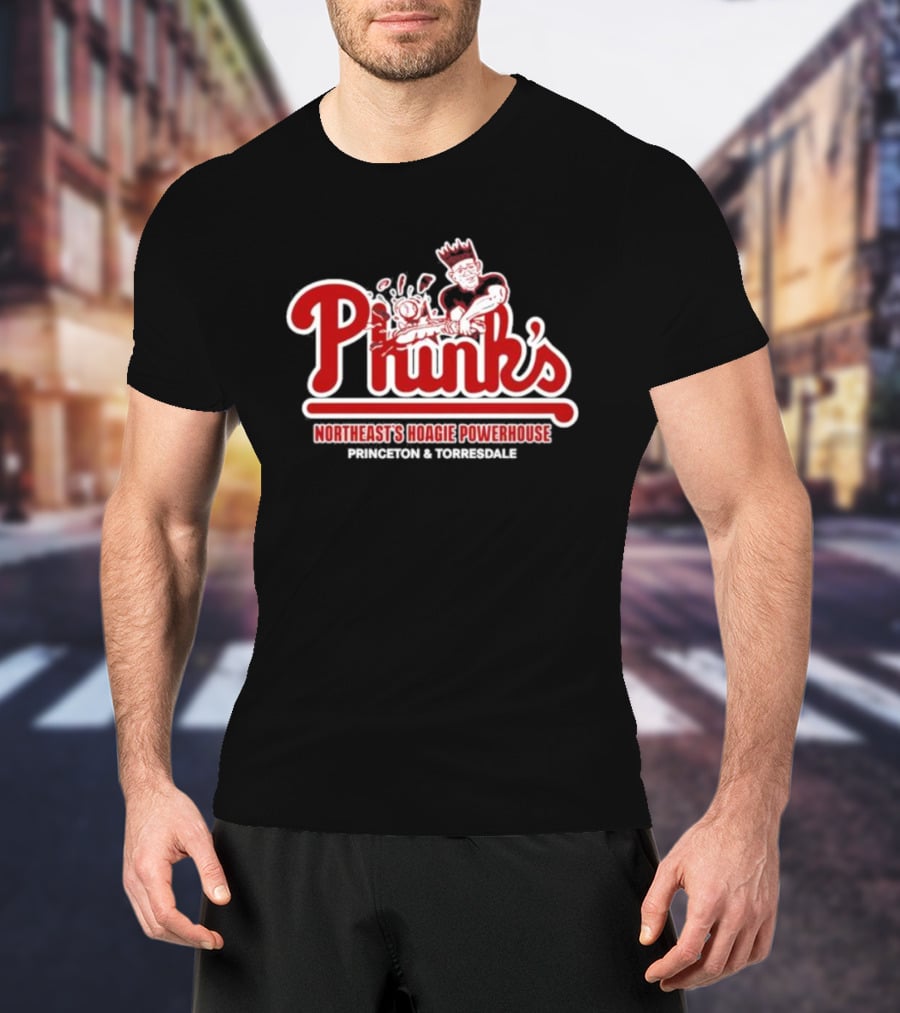 Phink's Northeast's Hoagie Powerhouse Princeton And Torresdale Logo With Chef T-Shirt