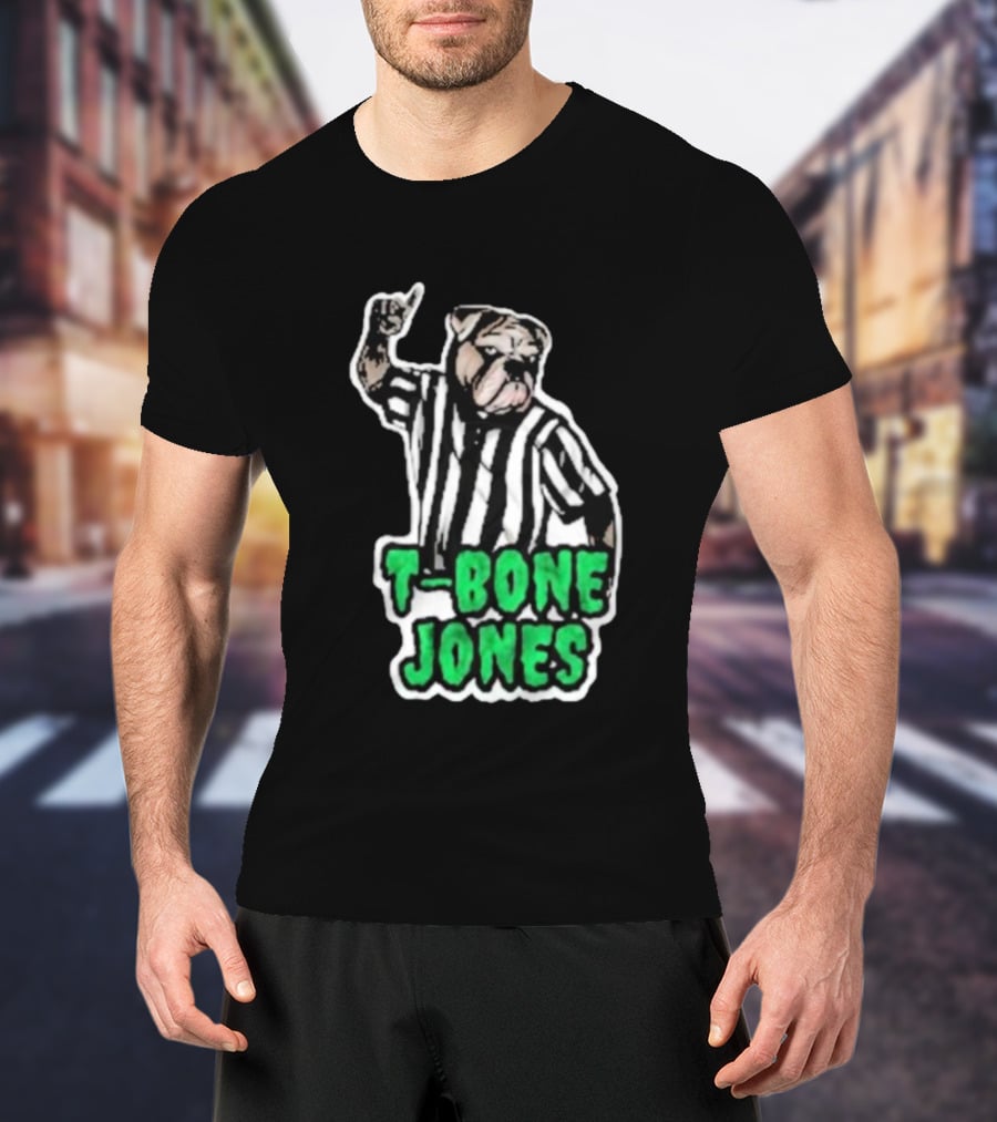 T-Bone Jones Bulldog Referee Gesture T-Shirt