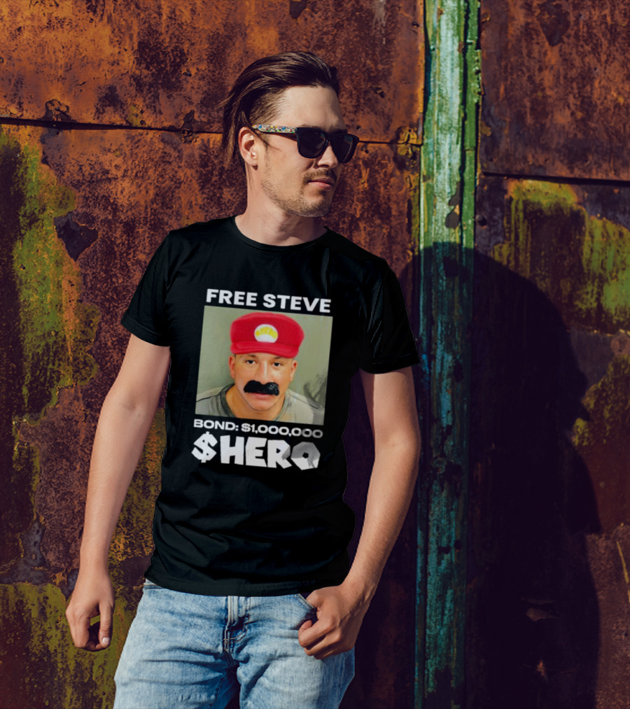 FREE STEVE BOND $1,000,000 $HERO T-Shirt