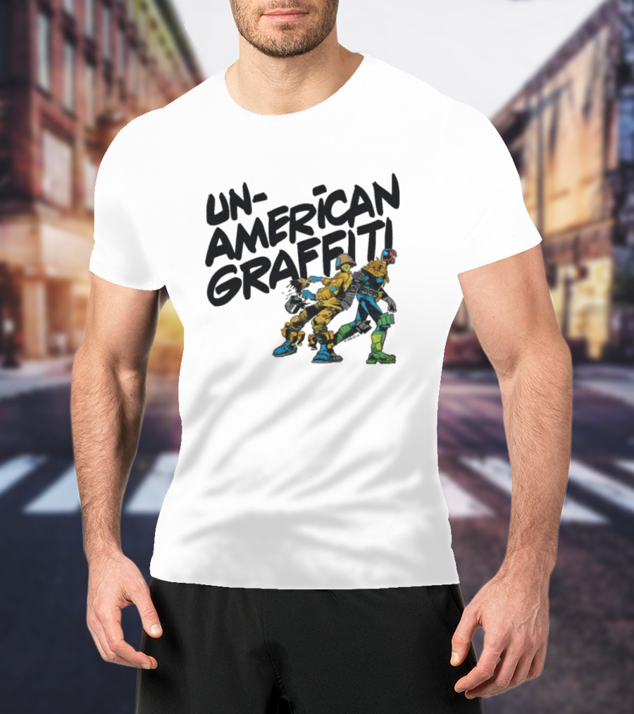 Unamerican Graffiti Mick Mcmahon’s Judge Dredd T-Shirt