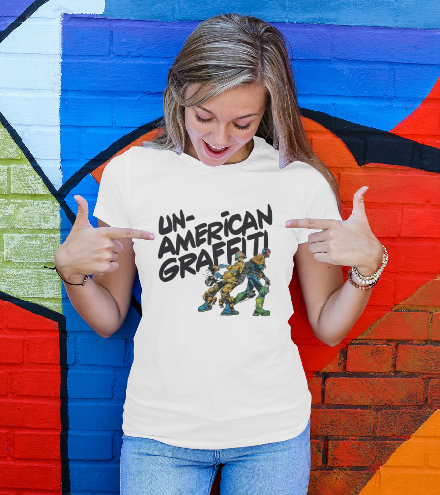 Unamerican Graffiti Mick Mcmahon’s Judge Dredd T-Shirt