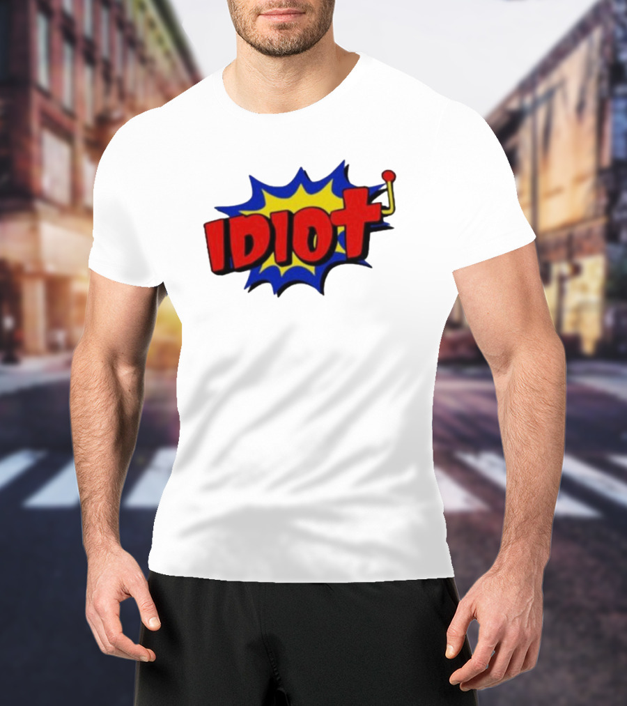 Vegasmatt Idiot Comic Pop Art Style Explosion T-Shirt