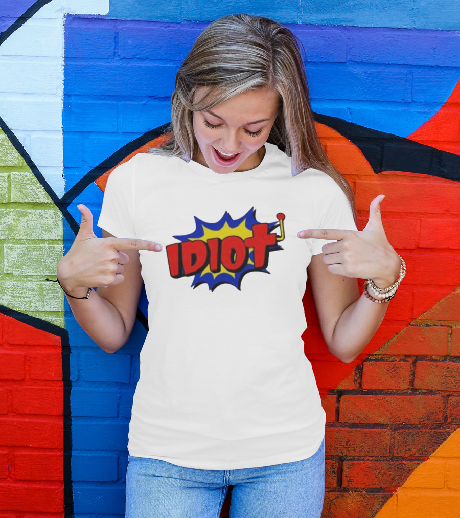 Vegasmatt Idiot Comic Pop Art Style Explosion T-Shirt