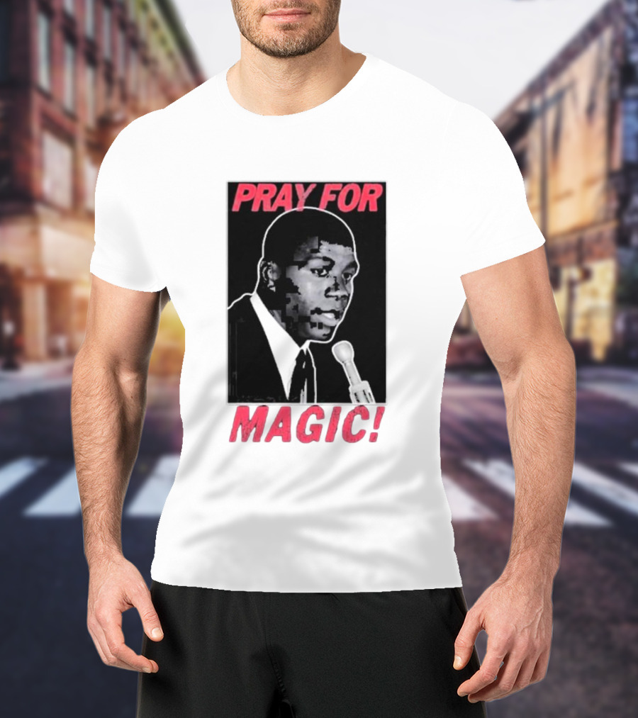Jared Mccain Wearing Pray For Magic T-Shirt