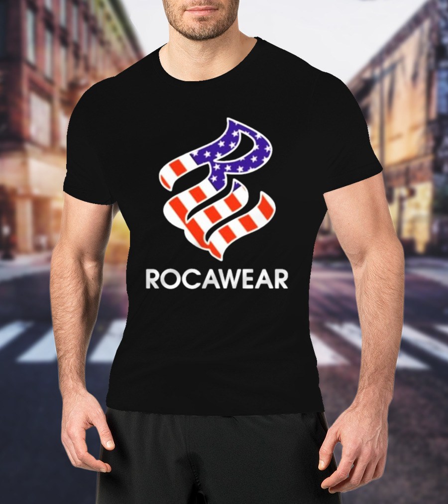 Kai Cenat Wearing Rocawear American Flag T-Shirt