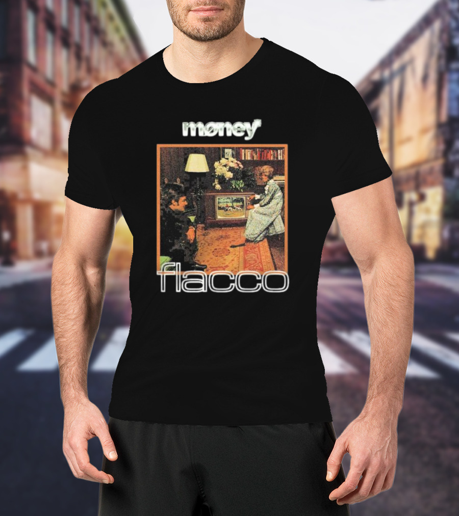 Money Flacco Television Vintage Living Room Scene T-Shirt