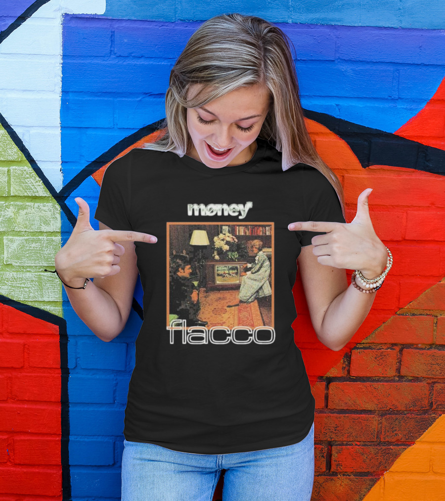 Money Flacco Television Vintage Living Room Scene T-Shirt