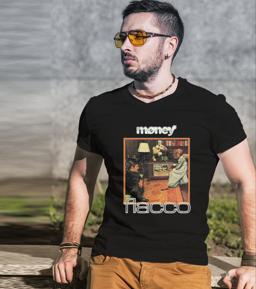 Money Flacco Television Vintage Living Room Scene T-Shirt