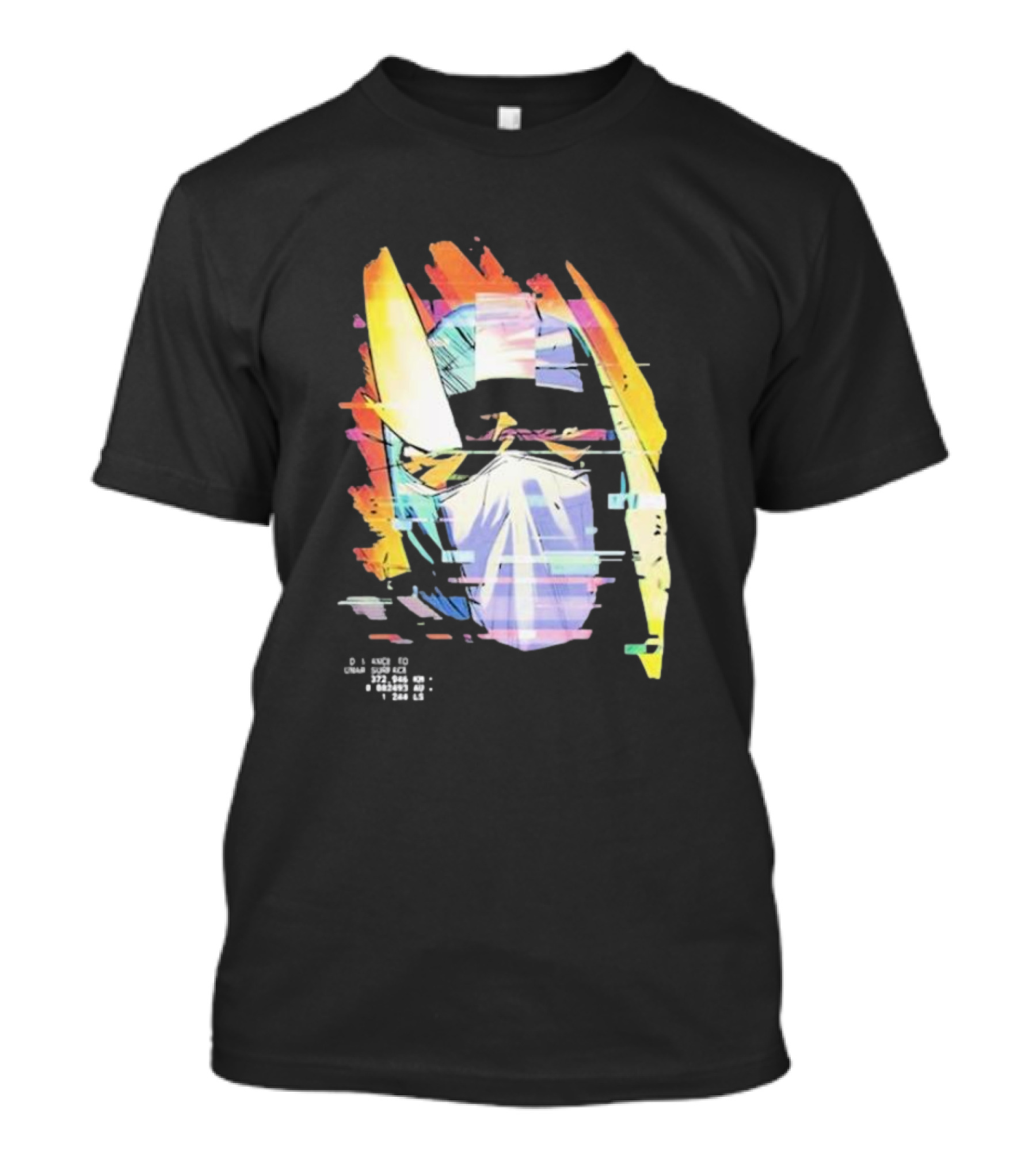 Insano Moon Man Helmet Glitch Neon Tech 92610 13-BS6 18 T-Shirt