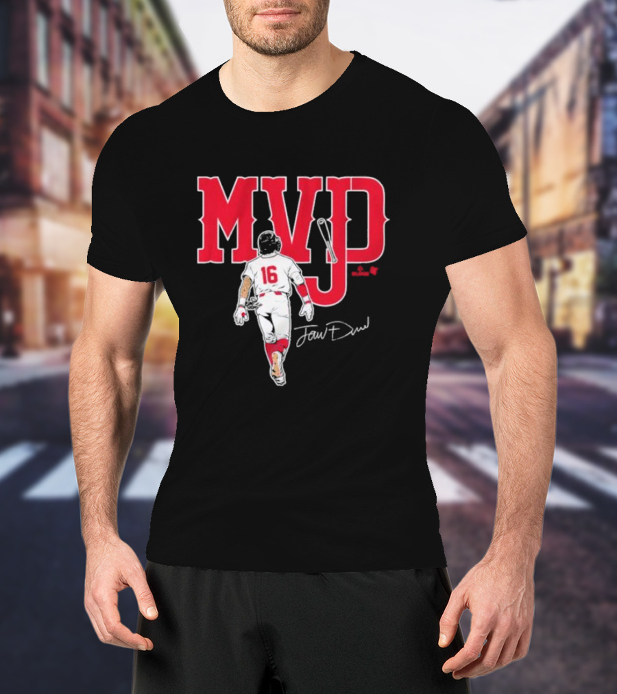 MVJD Jarren Duran 16 Baseball Signature T-Shirt