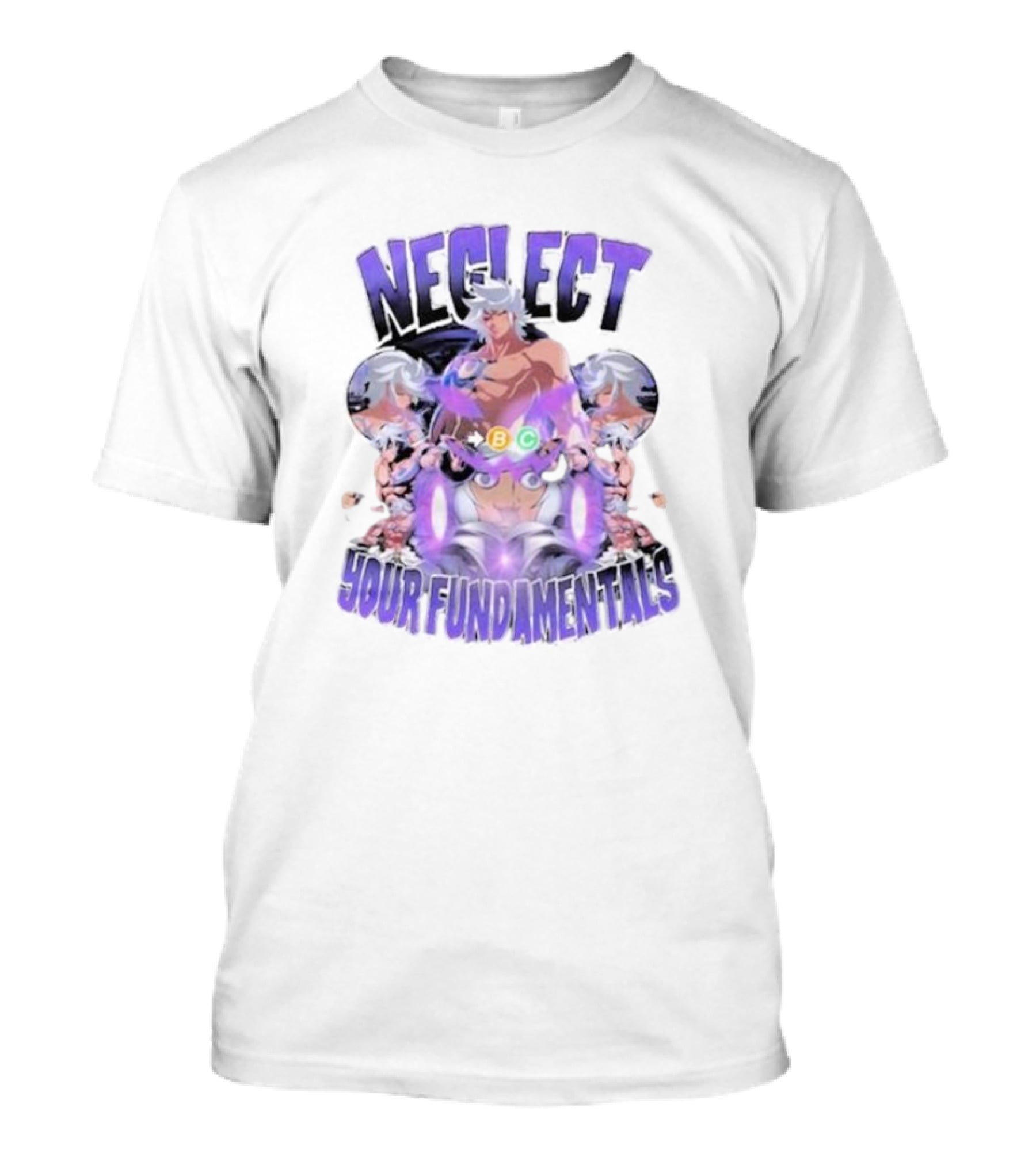 Neglect Your Fundamentals B C Iconic Anime Character T-Shirt