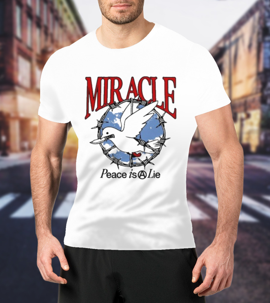 Miracle Mates Peace Is A Lie Barbed Dove T-Shirt