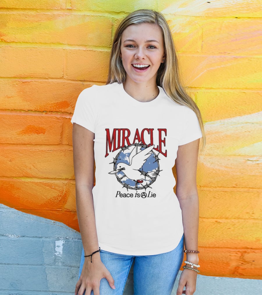 Miracle Mates Peace Is A Lie Barbed Dove T-Shirt