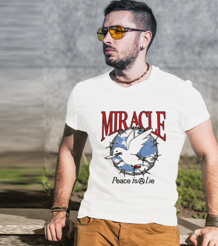 Miracle Mates Peace Is A Lie Barbed Dove T-Shirt