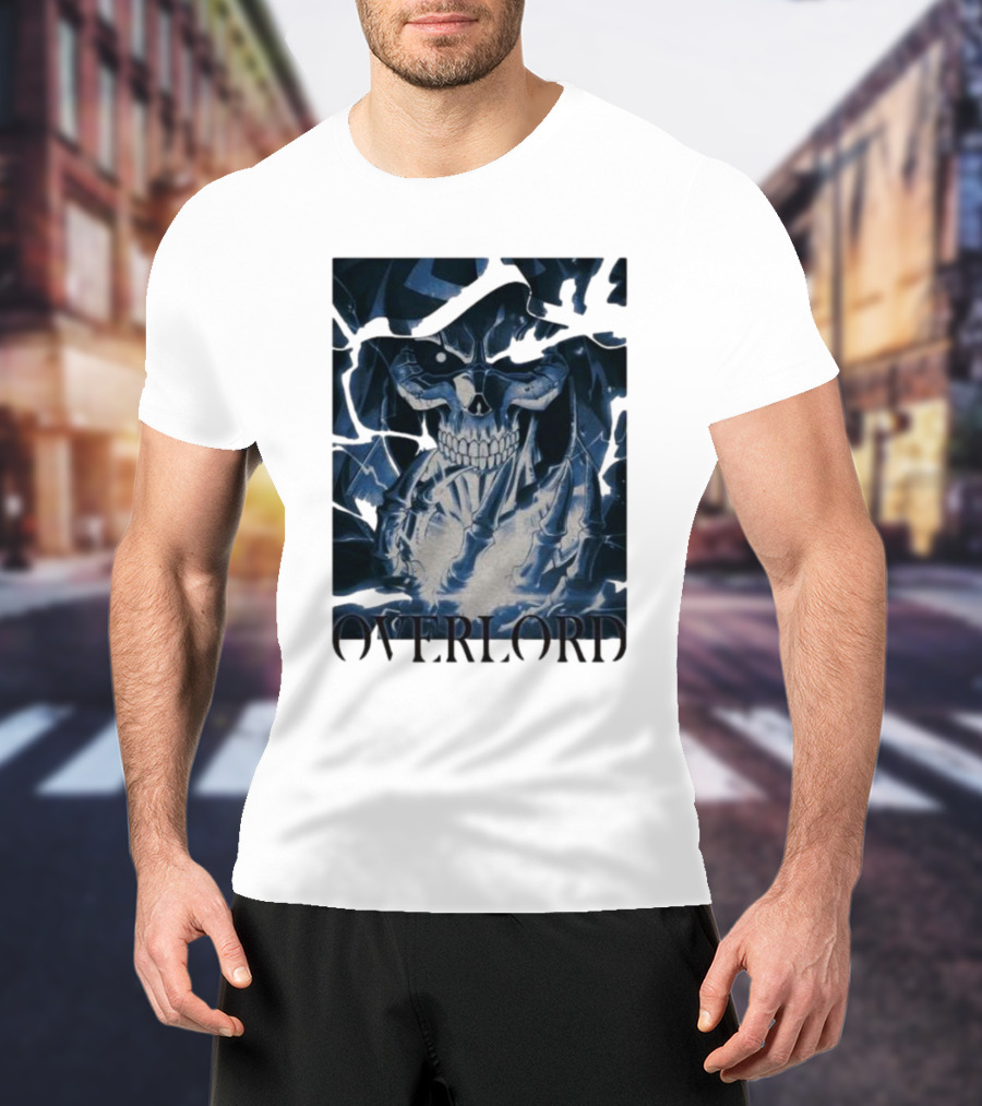 Overlord Ainz Ooal Gown Skeleton King Lightning Aura T-Shirt