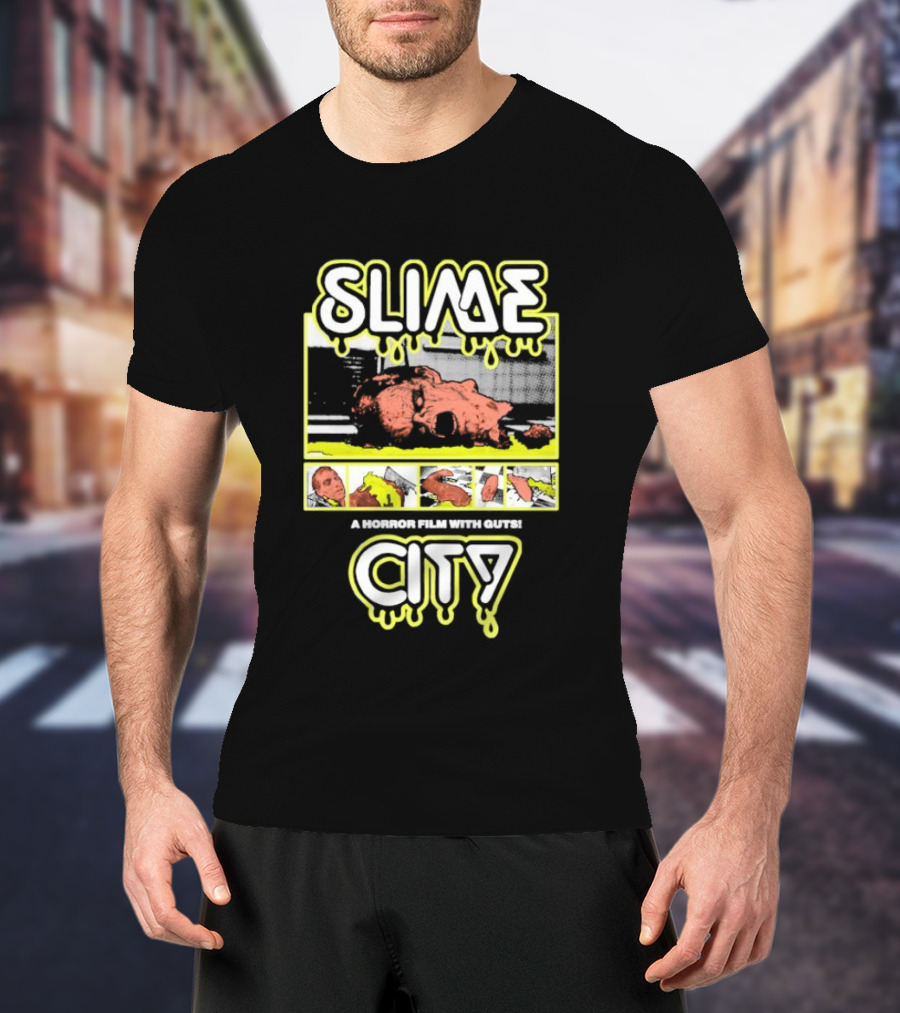 Slime City A Horror Film With Guts Graphic Novel Style Horror T-Shirt