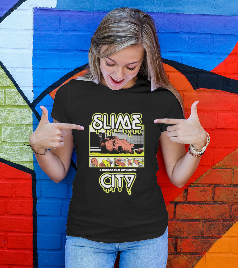 Slime City A Horror Film With Guts Graphic Novel Style Horror T-Shirt