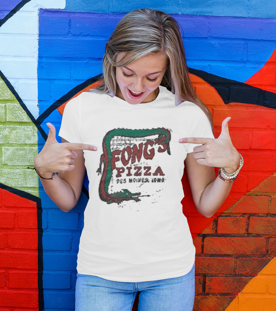 Fong's Pizza Des Moines Iowa Retro T-Shirt