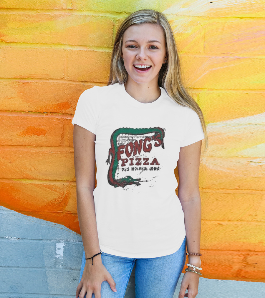 Fong's Pizza Des Moines Iowa Retro T-Shirt