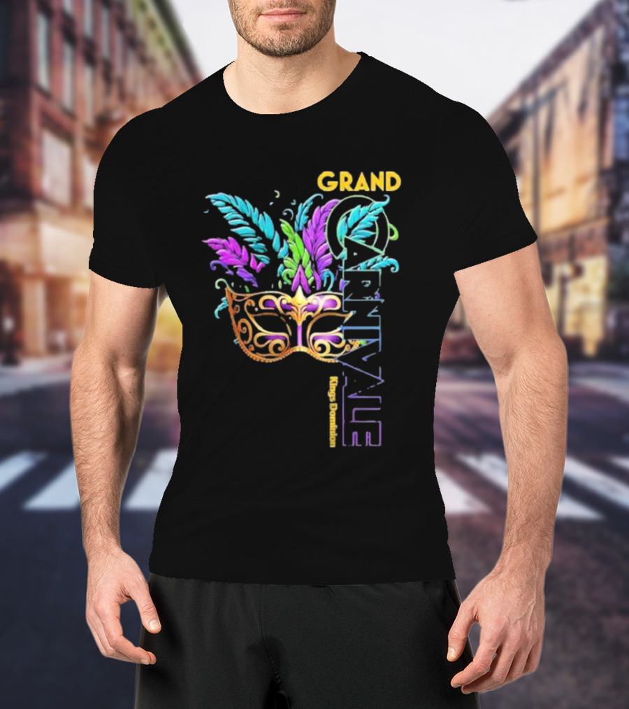 Grand Carnivale Kings Dominion Mask Feather T-Shirt