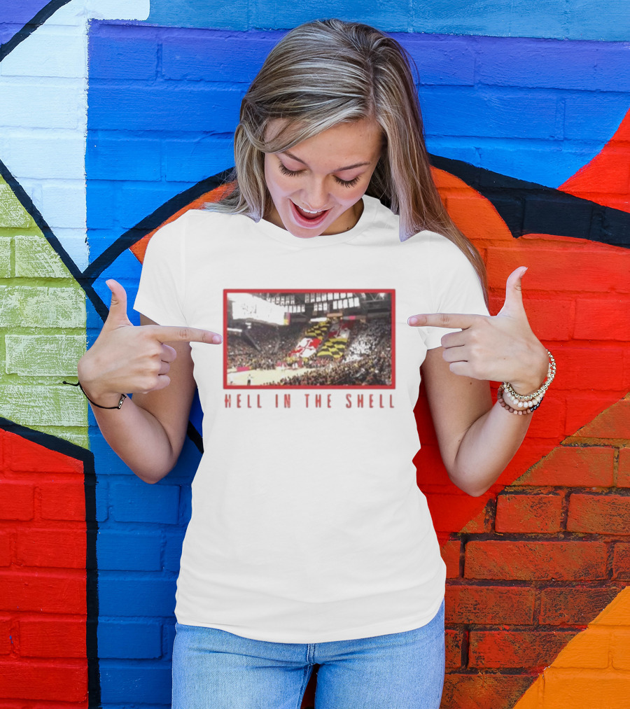 Maryland Terrapins Basketball Game Hell In The Shell Stadium Crowd Atmosphere T-Shirt