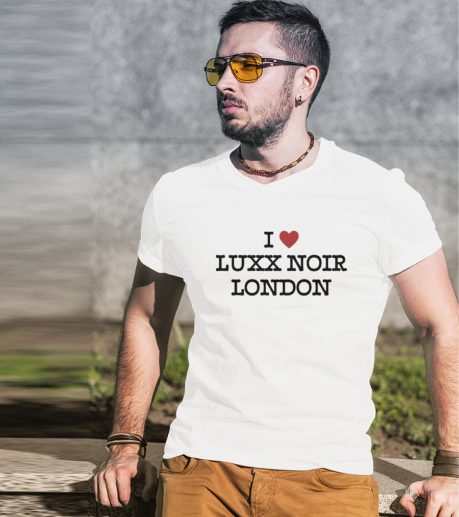 Luxx Noir London Fan Love Statement I Heart T-Shirt
