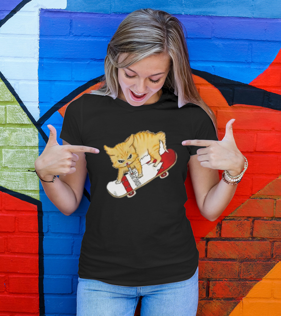 Lonely Kids Club Cig Cats Skateboarding Clarence Returns T-Shirt